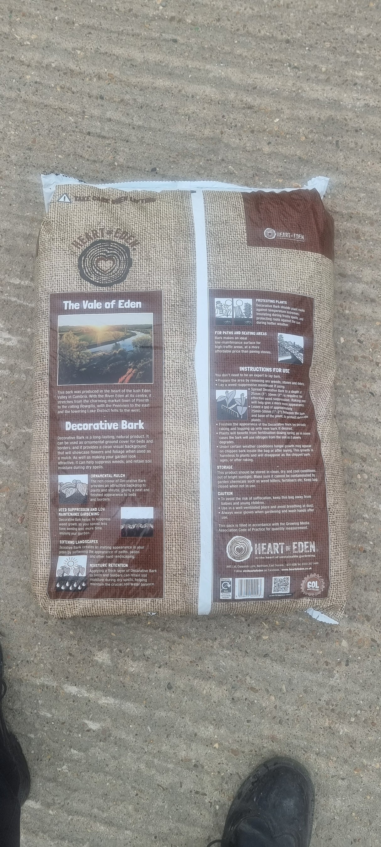 Heart of Eden Decorative Bark- 60lt Handy Bags