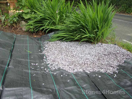 Using weed membrane - ground control fabric